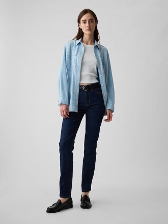 Jeans vintage slim a vita media