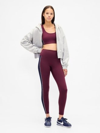 Leggings a righe lunghe GapFit High Rise Power