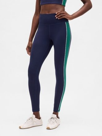 Leggings a righe lunghe GapFit High Rise Power
