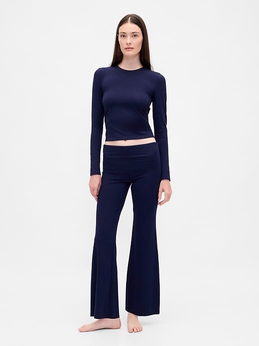 Leggings moderni con piega Leggings moderni con piega