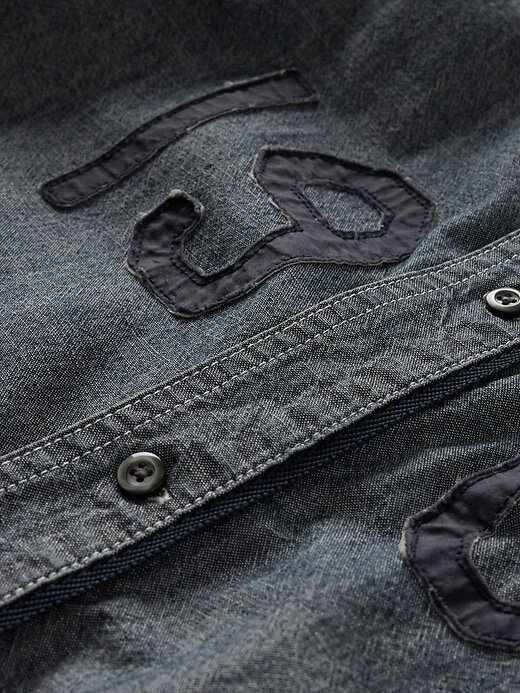 Maglia da baseball con logo Denim 1969 Maglia da baseball con logo Denim 1969