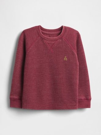 Maglia girocollo testurizzata per neonati e bambini piccoli