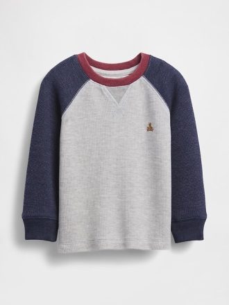 Maglia girocollo testurizzata per neonati e bambini piccoli
