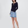 Maglia Henley in maglia traforata Maglia Henley in maglia traforata