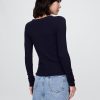 Maglia Henley in maglia traforata Maglia Henley in maglia traforata