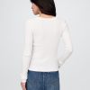Maglia Henley in maglia traforata Maglia Henley in maglia traforata