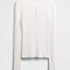 Maglia Henley in maglia traforata Maglia Henley in maglia traforata