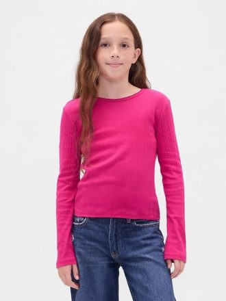 Maglietta a coste per bambini