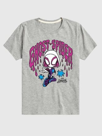 Maglietta a maniche corte per bambini Marvel Scribble Ghost Spider