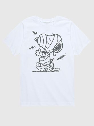 Maglietta a maniche corte per bambini Peanuts Snoopy Mummy And Bats