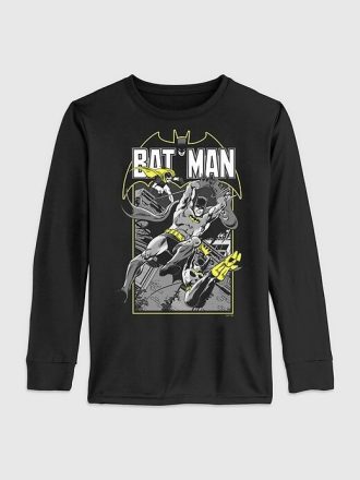 Maglietta a maniche lunghe con grafica Batman della DC Comics per bambini