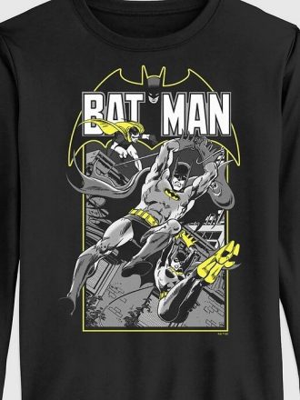 Maglietta a maniche lunghe con grafica Batman della DC Comics per bambini