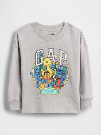 Maglietta con logo grafico di Sesame Street per neonati e bambini