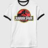 Maglietta con logo grafico Jurassic Park Classic Ringer Maglietta con logo grafico Jurassic Park Classic Ringer
