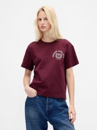 Maglietta con logo grafico rilassato