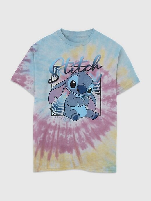 Maglietta con stampa tie-dye di Lilo e Stitch per bambini Maglietta con stampa tie-dye di Lilo e Stitch per bambini