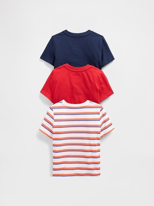 Maglietta con tasca abbinabile per neonati e bambini (confezione da 3) Maglietta con tasca abbinabile per neonati e bambini (confezione da 3)