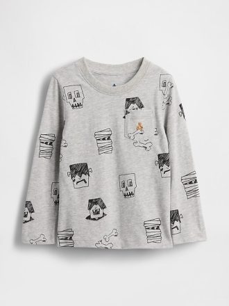 Maglietta con tasca abbinabile per neonati e bambini piccoli