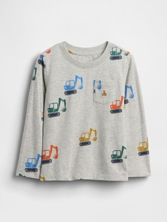 Maglietta con tasca abbinabile per neonati e bambini piccoli