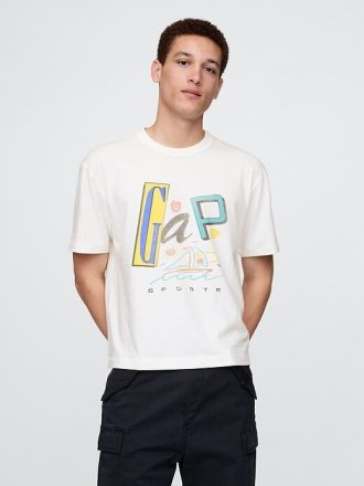 Maglietta corta con logo Gap