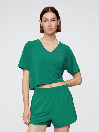 Maglietta corta con scollo a V GapFit Breathe