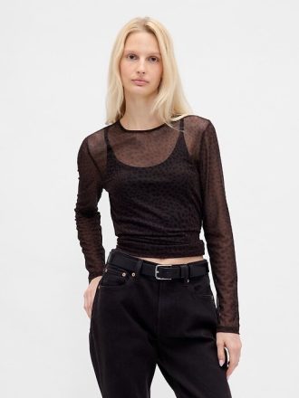 Maglietta corta in rete