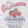Maglietta corta squadrata con grafica California Strawberries per bambini Maglietta corta squadrata con grafica California Strawberries per bambini