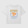 Maglietta corta squadrata con grafica Georgia Peaches per bambini Maglietta corta squadrata con grafica Georgia Peaches per bambini