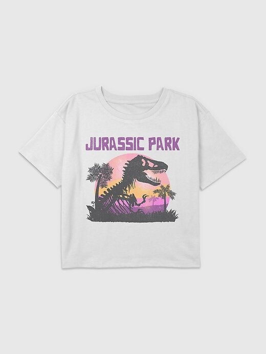 Maglietta corta squadrata con grafica Jurassic Park per bambini Maglietta corta squadrata con grafica Jurassic Park per bambini