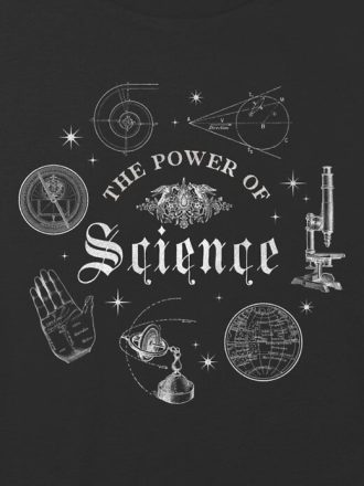Maglietta corta squadrata con grafica “Kids Power of Science”