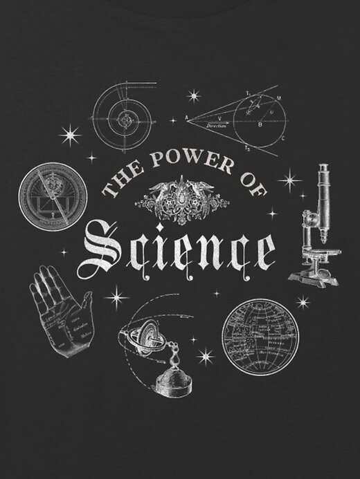Maglietta corta squadrata con grafica “Kids Power of Science” Maglietta corta squadrata con grafica “Kids Power of Science”