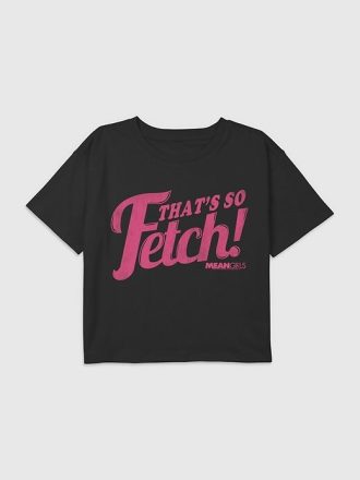 Maglietta corta squadrata grafica “Kids Mean Girls That’s So Fetch” per bambini