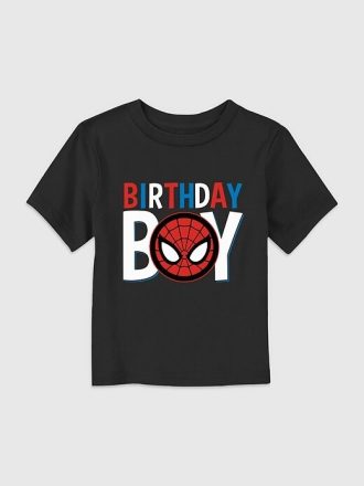 Maglietta di compleanno SpiderRex per bambini