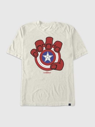 Maglietta grafica con scudo di Capitan America
