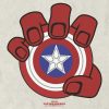 Maglietta grafica con scudo di Capitan America