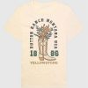 Maglietta grafica con stivale da cowboy con fiori di Yellowstone