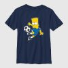 Maglietta grafica da calcio Bart Simpson per bambini Maglietta grafica da calcio Bart Simpson per bambini