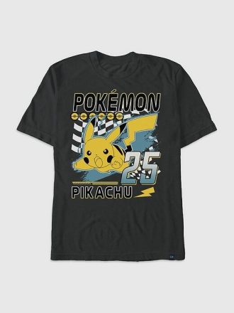 Maglietta grafica da corsa Pokemon Pikachu
