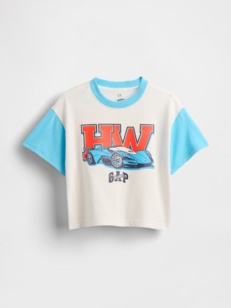 Maglietta grafica Hot Wheels oversize per neonati e bambini piccoli