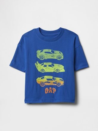 Maglietta grafica Hot Wheels oversize per neonati e bambini piccoli