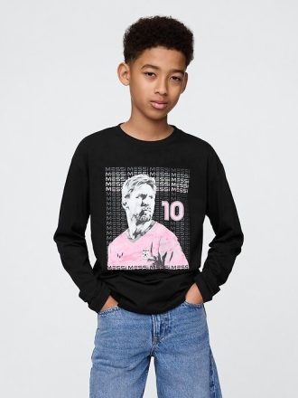 Maglietta grafica Messi per bambini