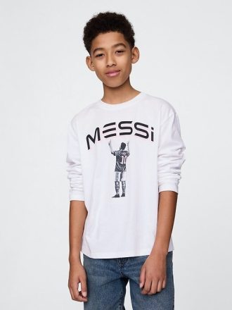 Maglietta grafica Messi per bambini