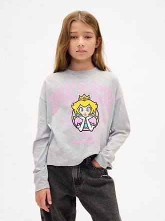 Maglietta grafica oversize Super Mario per bambini