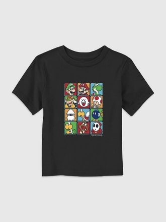 Maglietta grafica per bambini con personaggio Nintendo Box Up