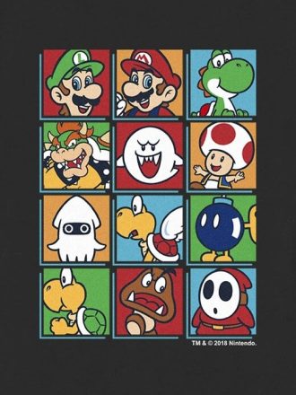 Maglietta grafica per bambini con personaggio Nintendo Box Up