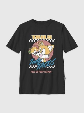 Maglietta grafica per bambini Sonic The Hedgehog Tails Tacos Maglietta grafica per bambini Sonic The Hedgehog Tails Tacos