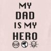 Maglietta grafica per papà con eroe Marvel per bambini
