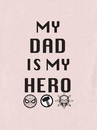 Maglietta grafica per papà con eroe Marvel per bambini