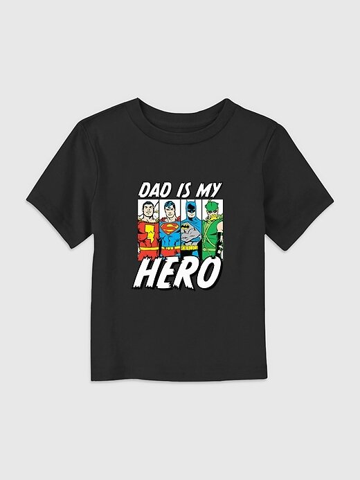 Maglietta grafica per papà eroe della Justice League della DC Comics per bambini Maglietta grafica per papà eroe della Justice League della DC Comics per bambini