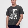 Maglietta grafica rilassata dei Beatles Maglietta grafica rilassata dei Beatles